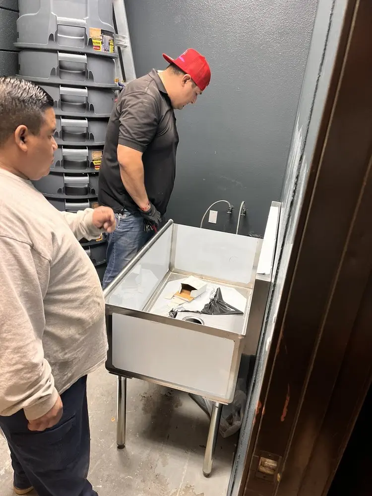 Commercial plumbing and sink installation in Franklin Farm